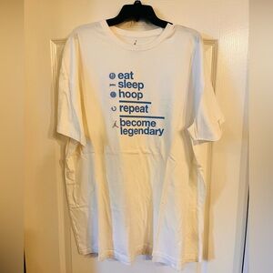 White Jordan graphic tee